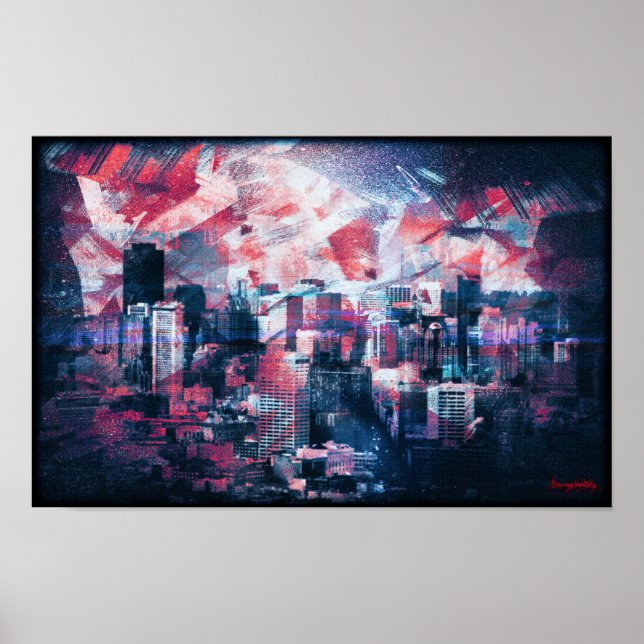 Pôster vintage san francisco rusty paisagem darside (Frente)