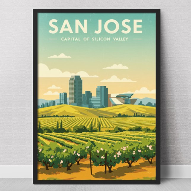 Poster Vintage San Jose (Criador carregado)