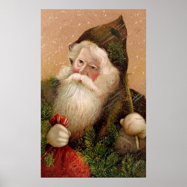 Poster Vintage Santa Claus 8 (Frente)
