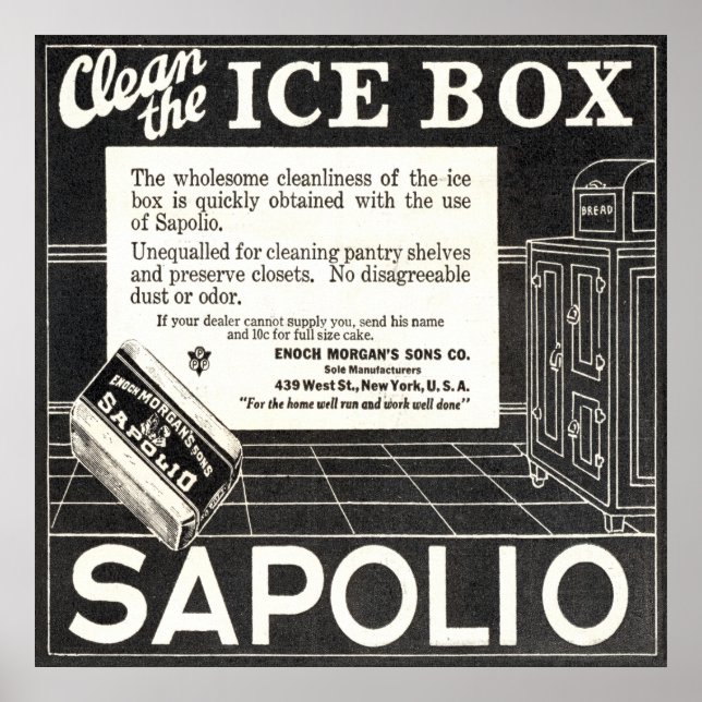 Pôster Vintage Sapolio Soap Ad de 1924 (Frente)