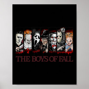 Poster Vintage Scary Horror Movie Halloween-Ação de Graça