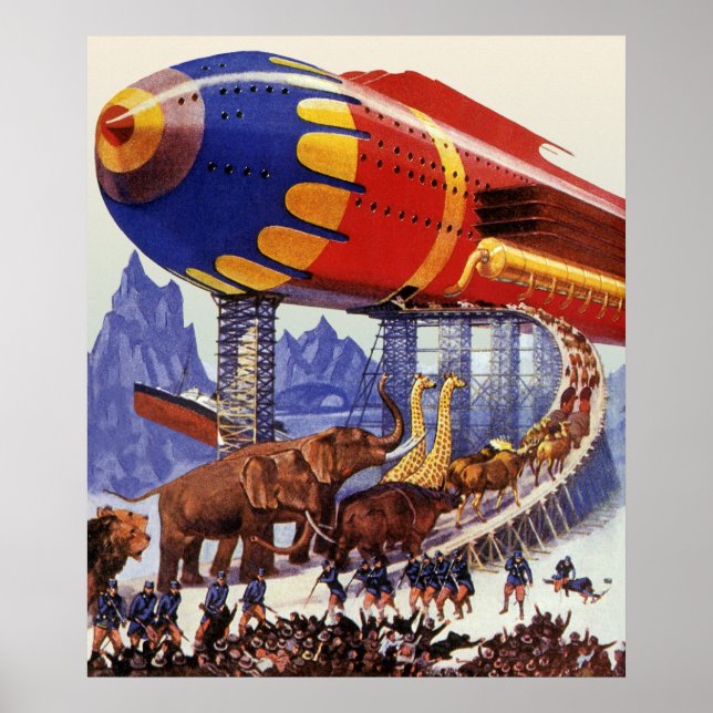 Poster Vintage Science Fiction, Noah's Ark Wild (Frente)