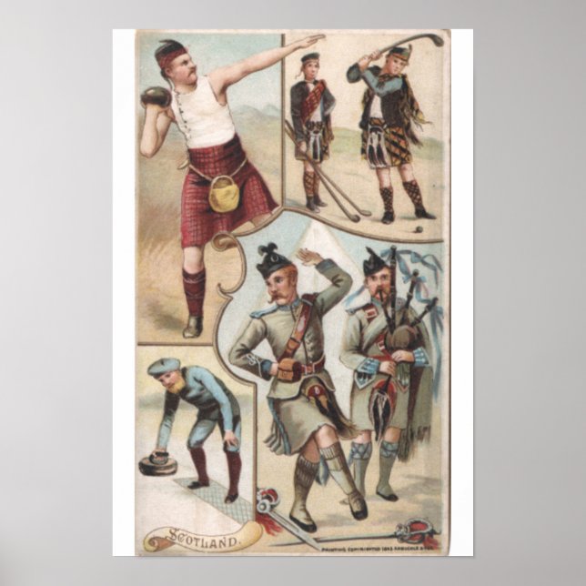 Poster Vintage "Scotland" Arbuckle Bros Café (Frente)