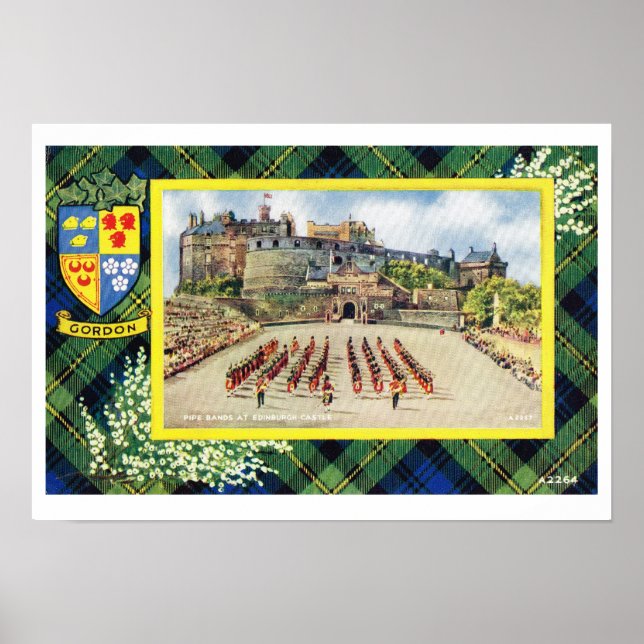 Pôster Vintage Scotland, Fraser, Gordon, Castelo de Edinb (Frente)