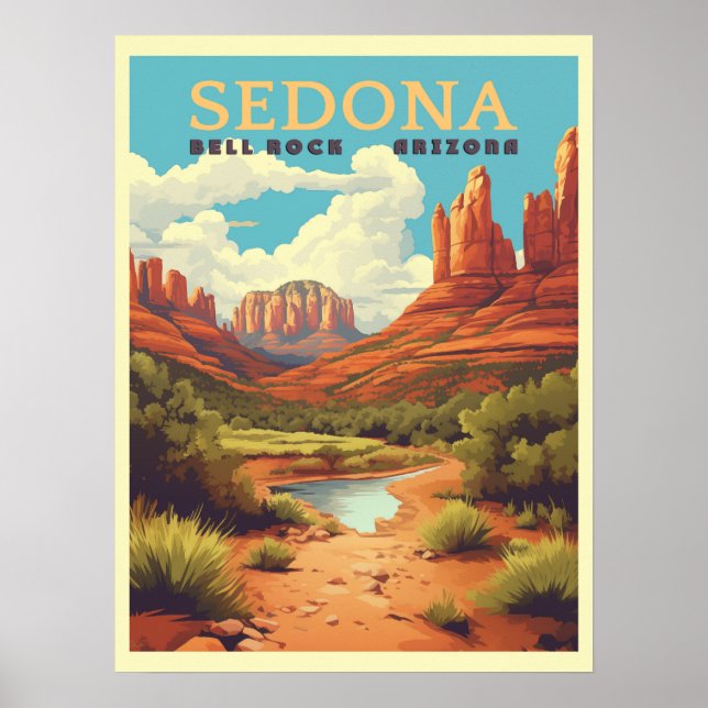 Poster Vintage Sedona Arizona (Frente)