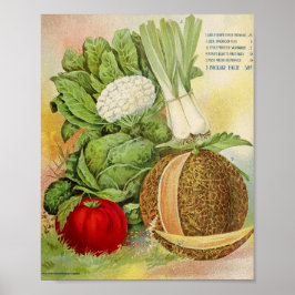 Poster Vintage Seed Advertisement