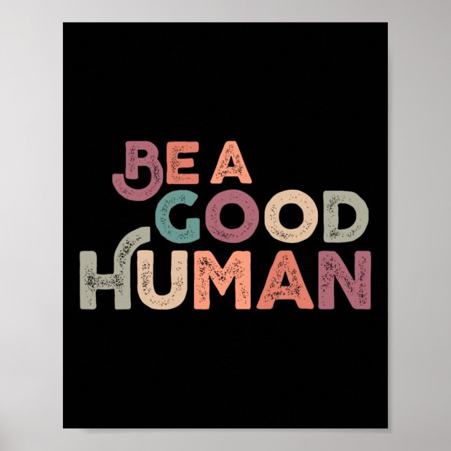 Poster Vintage Seja Gentil Bondade  (Frente)