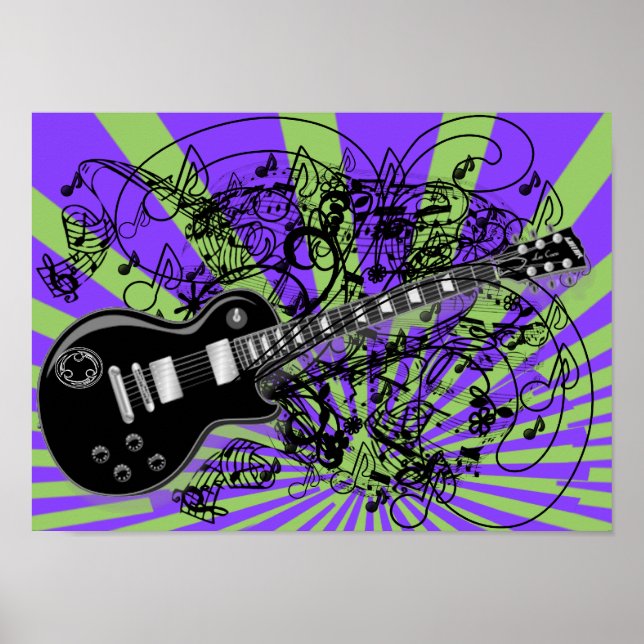 Poster Vintage Sheet Music Rock N Roll (Frente)