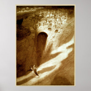 Pôster Vintage Sidney Sime Cidade do Nunca