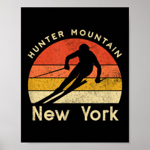 Poster Vintage Ski Hunter Mountain New York Mountain