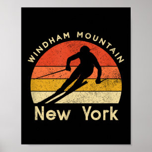 Poster Vintage Ski Windham Mountain New York
