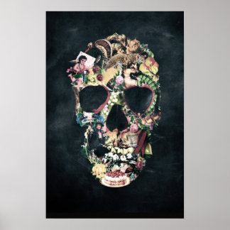 Pôster Vintage Skull