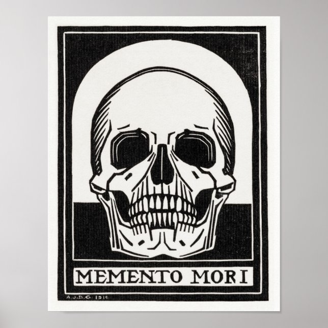 Poster Vintage Skull (Frente)