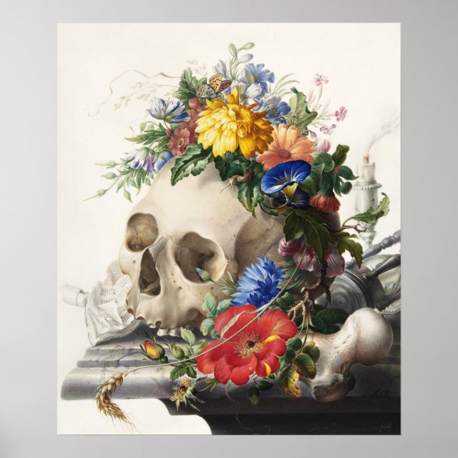 Poster Vintage Skull (Frente)