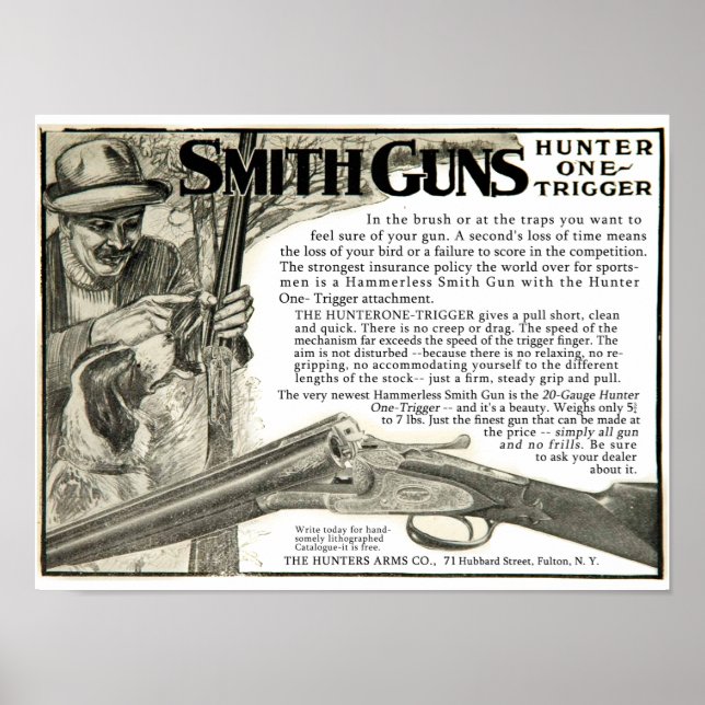 Poster Vintage Smith Gun Company Ad (Frente)