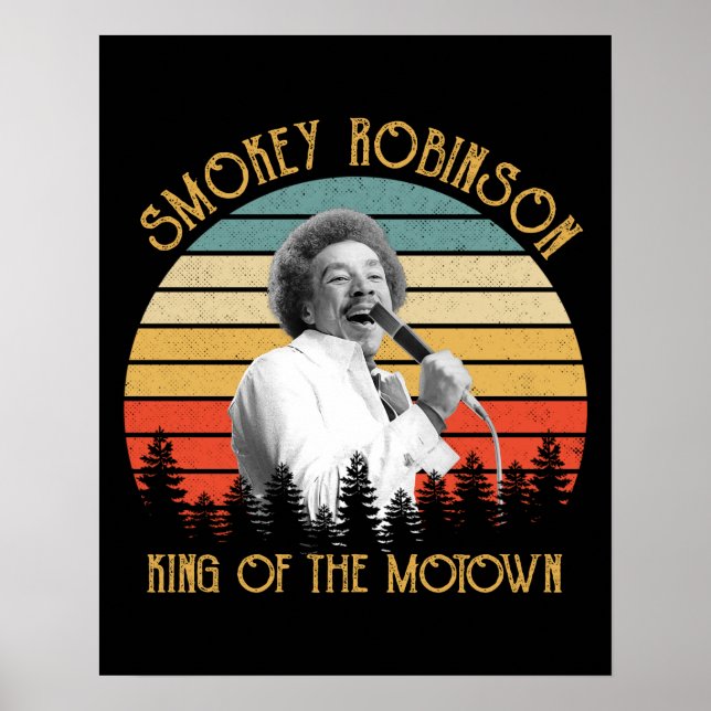 Poster Vintage Smokey Robinson O Rei De Motown (Frente)