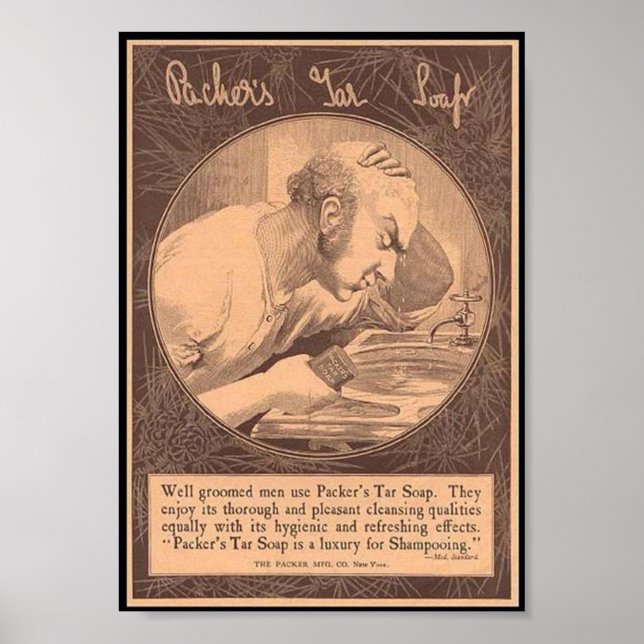 Pôster Vintage Soap Ad (Frente)