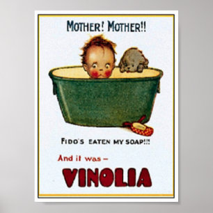 Pôster Vintage Soap Ad Print