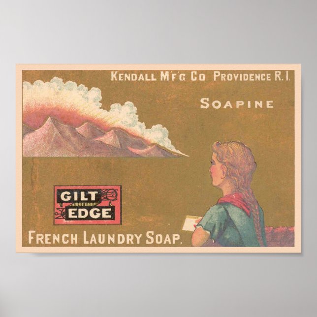 Poster Vintage Soapine French Laundry Soap (Frente)