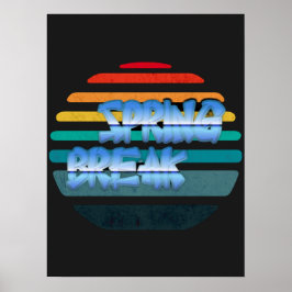 Poster Vintage Spring Break