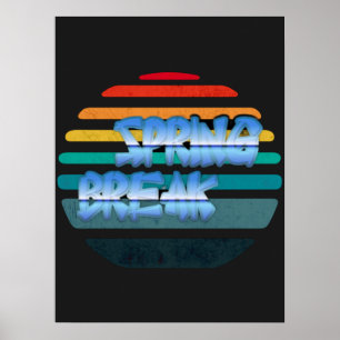 Poster Vintage Spring Break