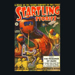 Pôster Vintage Startling Stories Pulp Science Fiction<br><div class="desc">Um cobrir da revista de ficção científica vintage.</div>