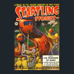 Pôster Vintage Startling Stories Pulp Science Fiction<br><div class="desc">Um cobrir da revista de ficção científica vintage.</div>