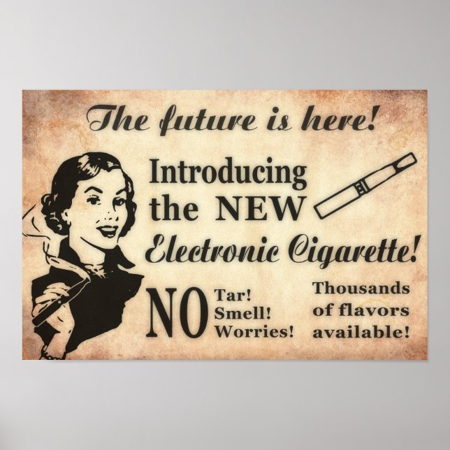 Poster Vintage Style Vaping (Frente)
