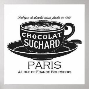 Poster Vintage Suchard Chocolat Ad