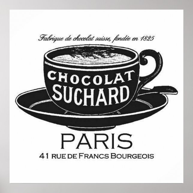 Poster Vintage Suchard Chocolat Ad (Frente)