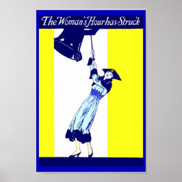 Poster Vintage Suffrage copie Igualdade dos Direitos da M