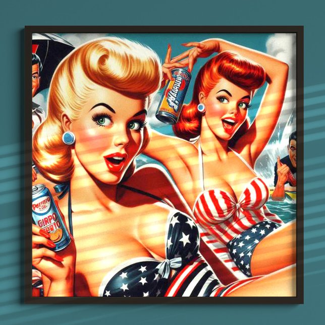Poster Vintage Summer Pinups (Criador carregado)