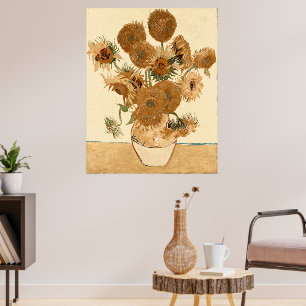 Poster Vintage Sunflower por Vincent van Gogh