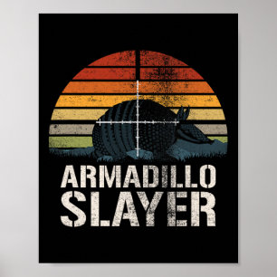 Poster Vintage Sunset Armadillo Slayer Armadillo Hunter G