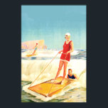 Pôster Vintage Surfing Art deco<br><div class="desc">Poster vintage Surfing Art deco, paris, retro deco, nouveau, afiche publicitário, retrato, cores, cidade, álcool, antiguidade, cigerete, cosméticos, caixa, maitres, floral, comida, fruta, casa, itens, shopping, macaco, natureza, agradecimento, publicidade, posters</div>