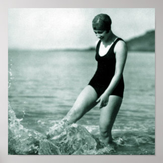 Pôster Vintage Swimmer