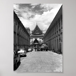 Poster Vintage Tailândia Bangkok Palace Real