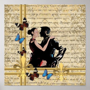 Poster Vintage tango
