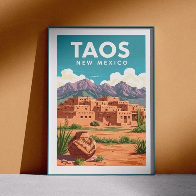 Poster Vintage Taos Novo México (Criador carregado)