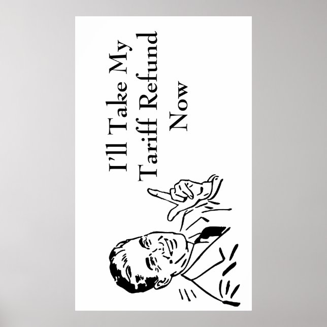 Poster Vintage Tariff Refund Check (Frente)