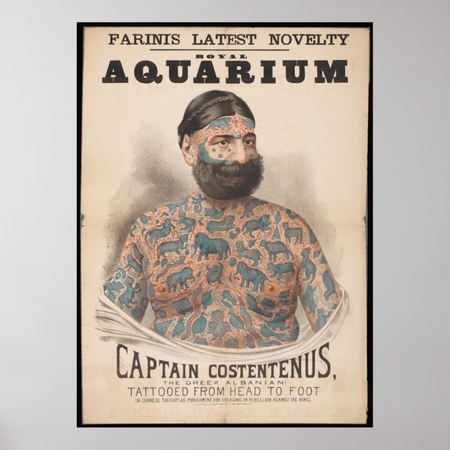 Poster Vintage Tattoos (Frente)