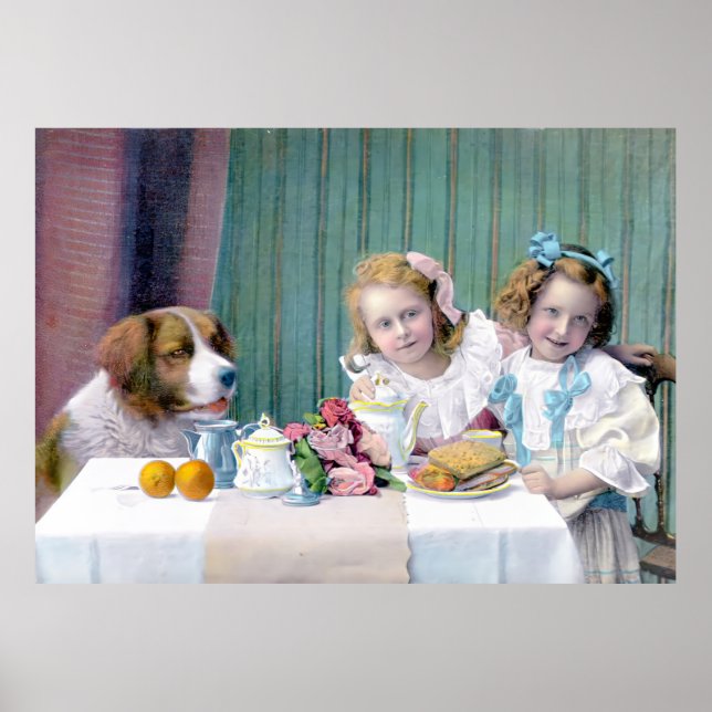 Poster Vintage Tea Party (Frente)