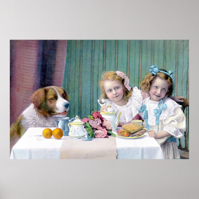 Poster Vintage Tea Party (Frente)