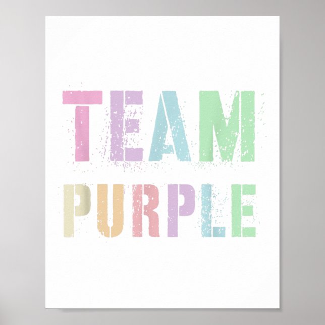 Poster Vintage Team Purple Summer Camp Game Co. (Frente)