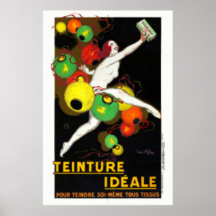 Poster vintage Teinture Idéale France 1928
