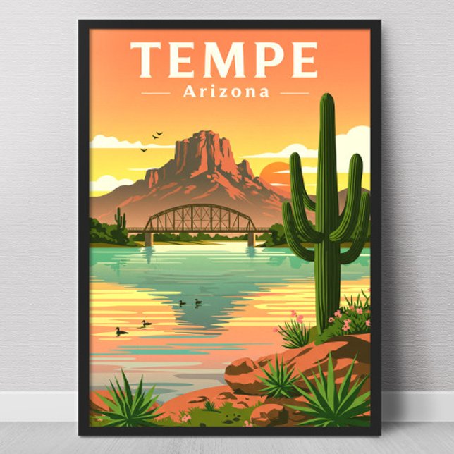 Poster Vintage Tempe Arizona (Criador carregado)