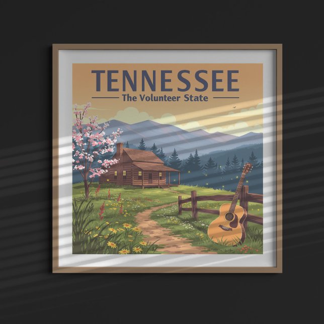 Poster Vintage Tennessee (Criador carregado)