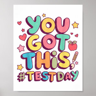 Poster Vintage Test Day You Have This Testing Day Teacher
