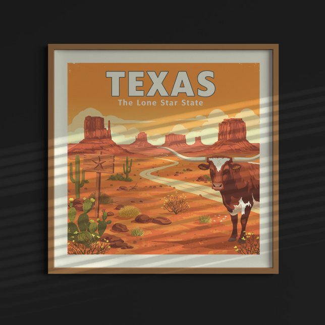 Poster Vintage Texas (Criador carregado)