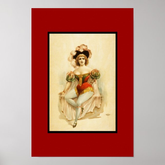 Poster Vintage Theater Woman (Frente)
